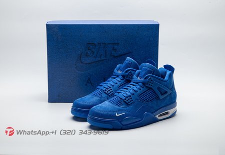 Air Jordan 4 x Nigel Sylvester Brick by Brick Blue Size 40-48.5